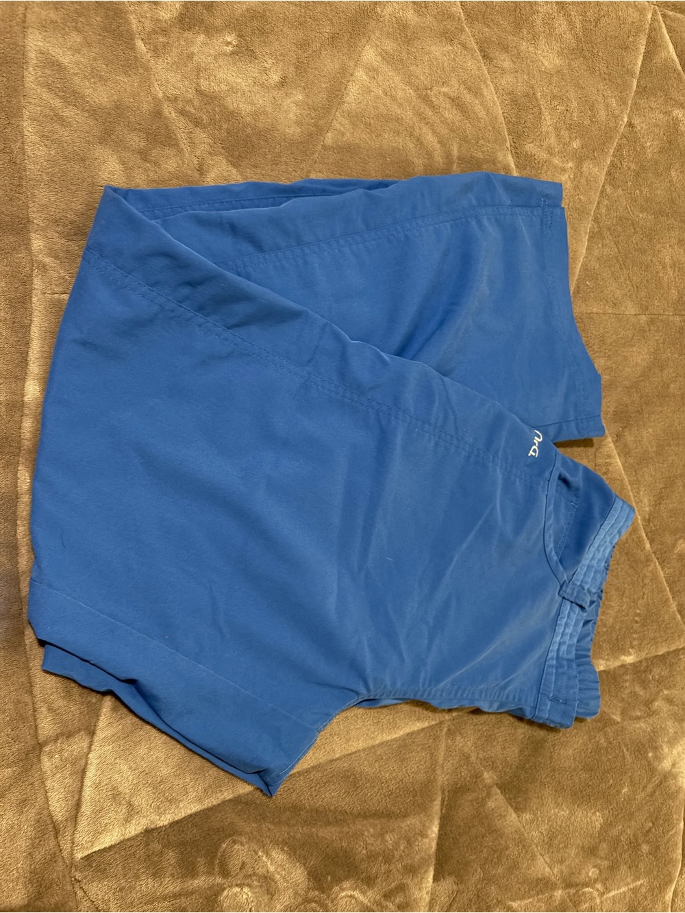 Blue Women's Athletic Shorts with Elastic Waistband